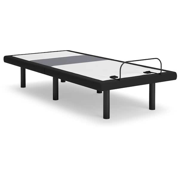 Best Base with Lumbar and Audio Gray Metal Frame Twin XL Platform Bed with Adjustable Function and Motion Sensor Lights
