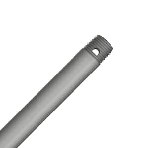 WeatherMax 24 in. Matte Silver Outdoor Extension Downrod