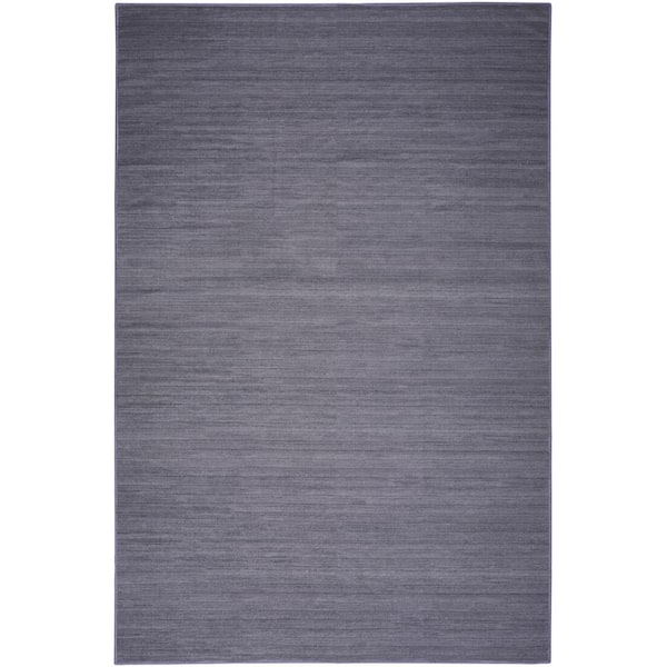 Nourison Washable Essentials Navy 4 ft. x 6 ft. All-over design Contemporary Area Rug