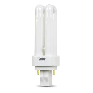 13-Watt Equivalent PL CFLNI Quad Tube 2-Pin GX23-2 Base Compact Fluorescent CFL Light Bulb, Soft White 2700K (1-Bulb)