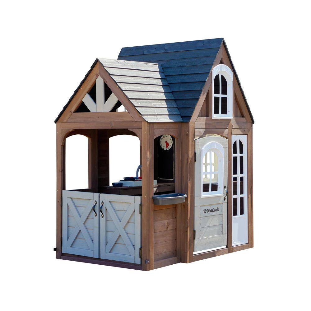 Timberwood Outdoor Wood Playhouse with Kitchen and Barn Doors price history on PriceWatchPro