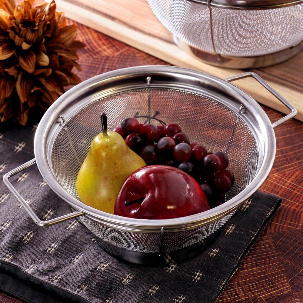 Oster Baldwyn 2-Piece Stainless Steel Mesh Colander Set