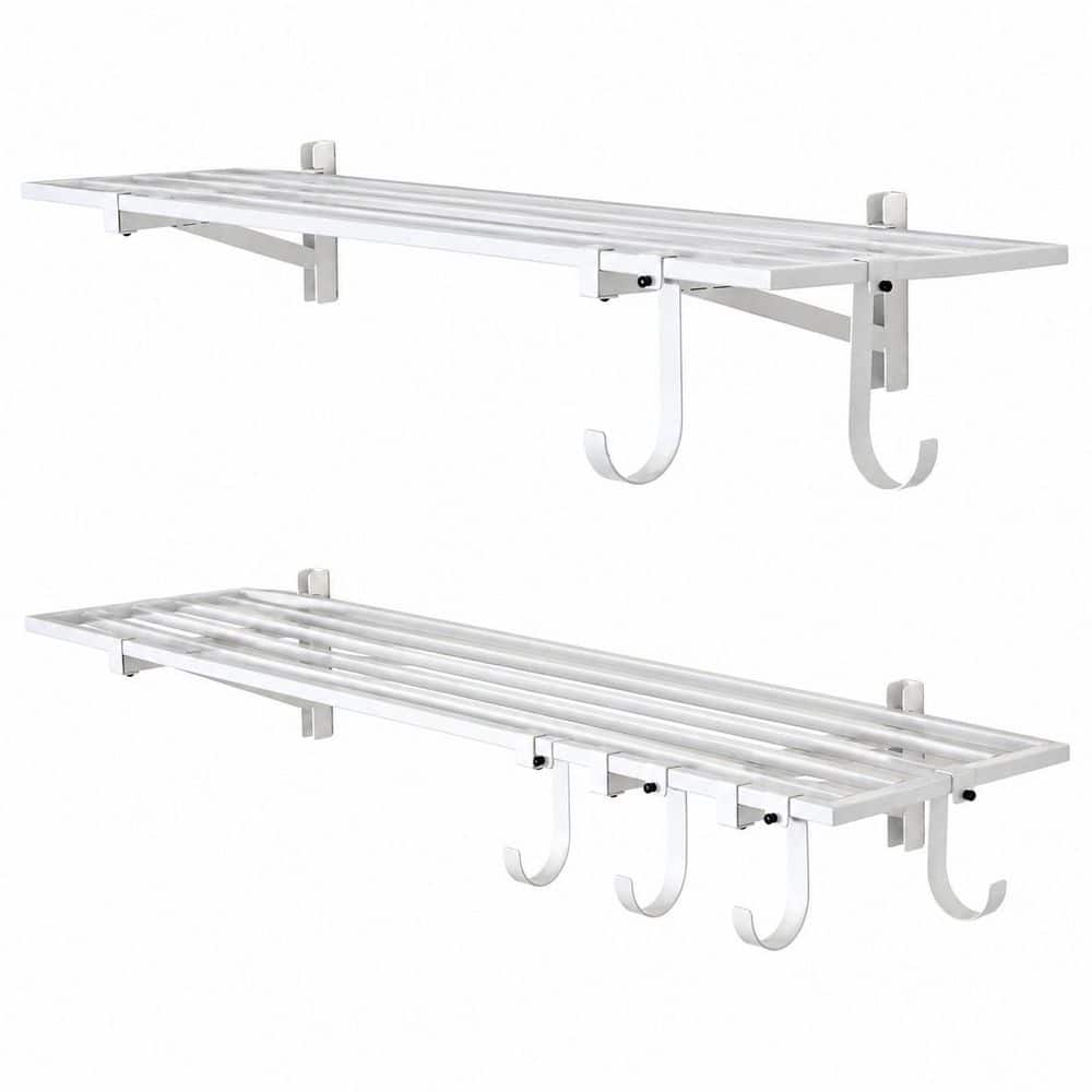 1 ft. x 4 ft. Bristol Garage Wall Mount Shelves : 2 Pack : White : Holds 200 lbs. per Shelf price history on PriceWatchPro