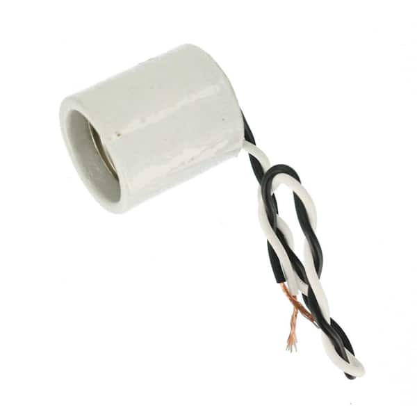 Leviton 660W Medium Base One-Piece Single Circuit Keyless Glazed 