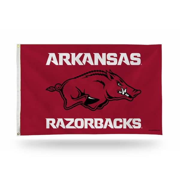 Rico Industries 5 ft. x 3 ft. Arkansas Razorbacks Premium Banner Flag