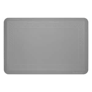 WeatherTech ComfortMat, 24 by 36 Inches Anti-Fatigue Comfort Mat, Bordered  Pattern, Grey