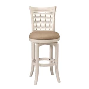 Bayberry 24 in. White Swivel Counter Stool