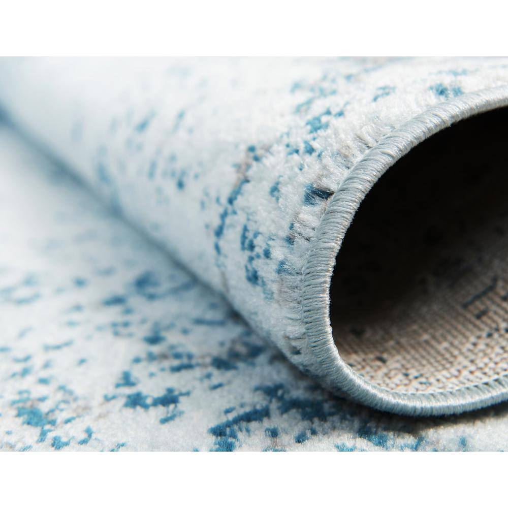 Casino Sofia Light Blue 5' 3" x 8' Rectangular Easy-Care Rug