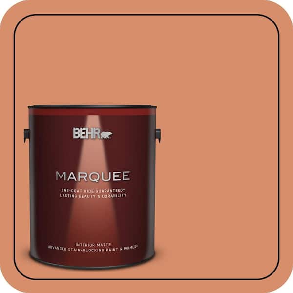 BEHR MARQUEE 1 gal. #MQ4-38 Balcony Sunset One-Coat Hide Matte Interior Paint & Primer