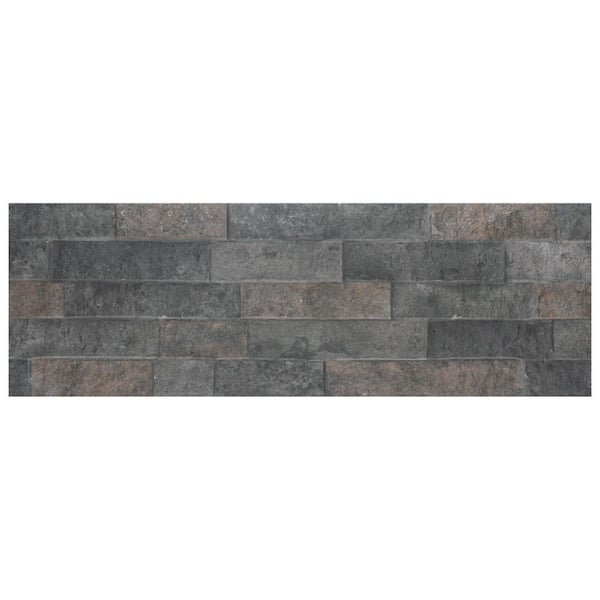Merola Tile Irazu Antracita 7-7/8 in. x 12 in. Porcelain Wall Take Home Tile Sample