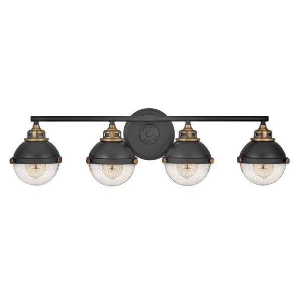 HINKLEY - Fletcher 32.0 in. 4-Light Black Vanity Light