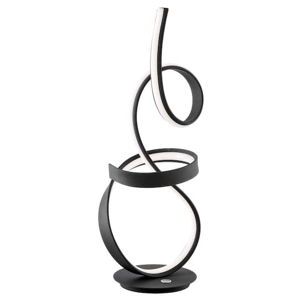 Finesse Decor Amsterdam 26 in. Black Indoor Table Lamp, Touch Switch