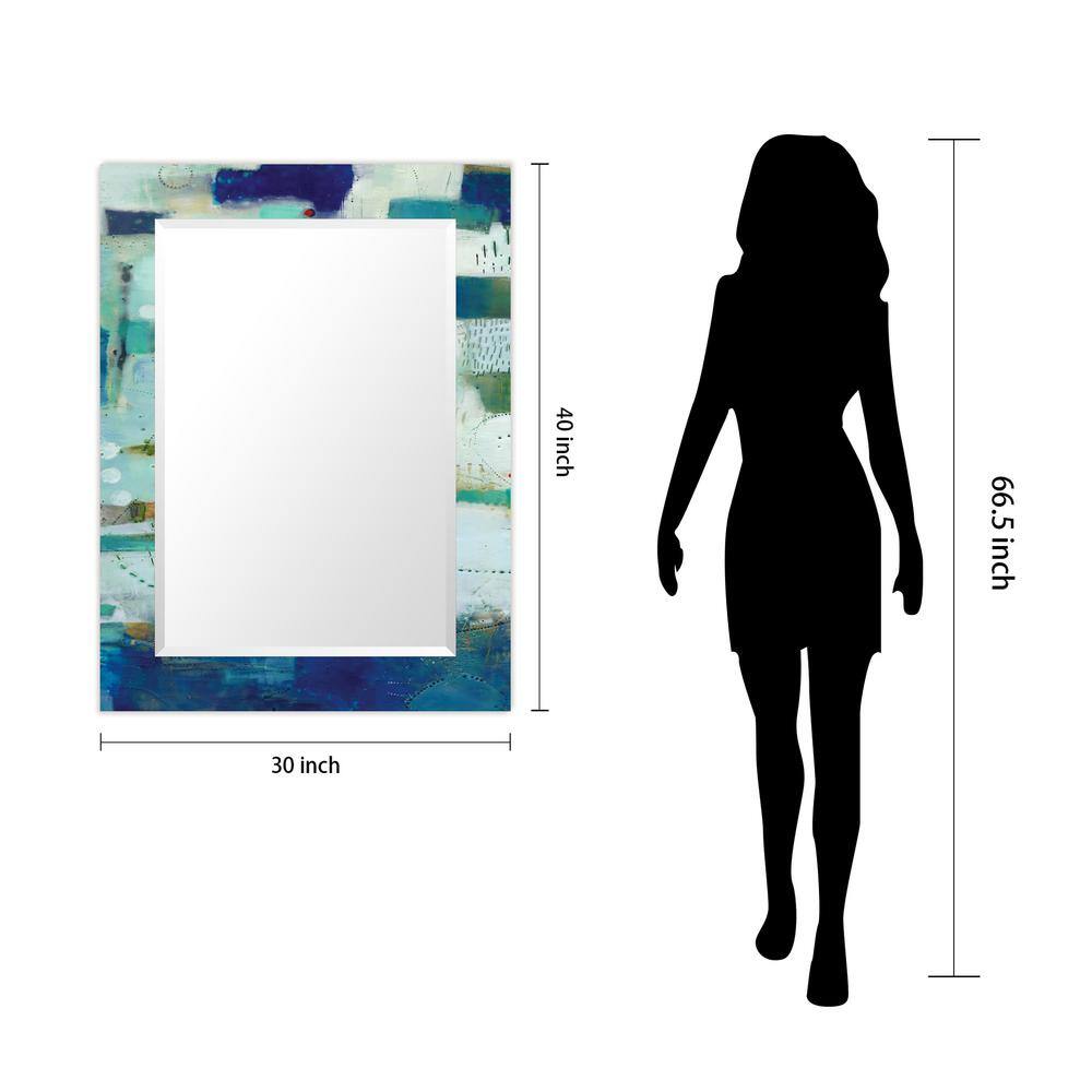 Sue Jachimiec-Inspired Frameless Beveled Glass Wall Mirror 30x40