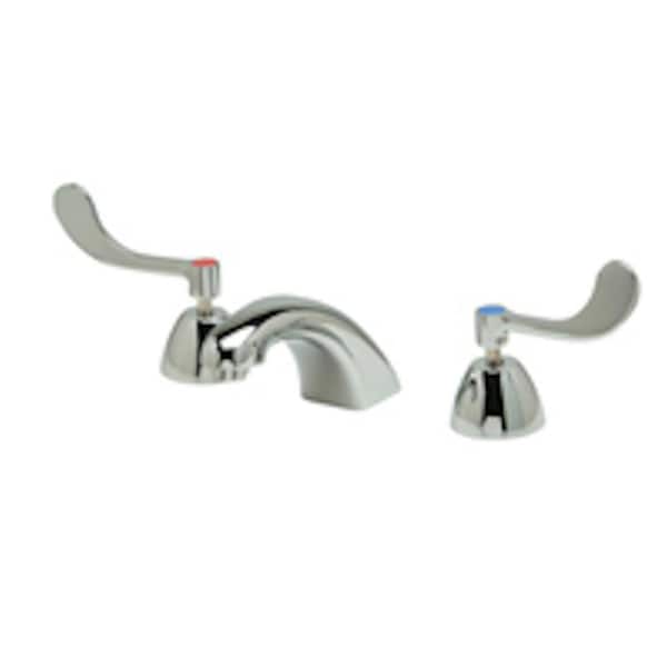 Zurn AquaSpec Widespread Commercial Bathroom Faucet with 0.5 Vandal-Resist Pressure-Comp Spray in Chrome
