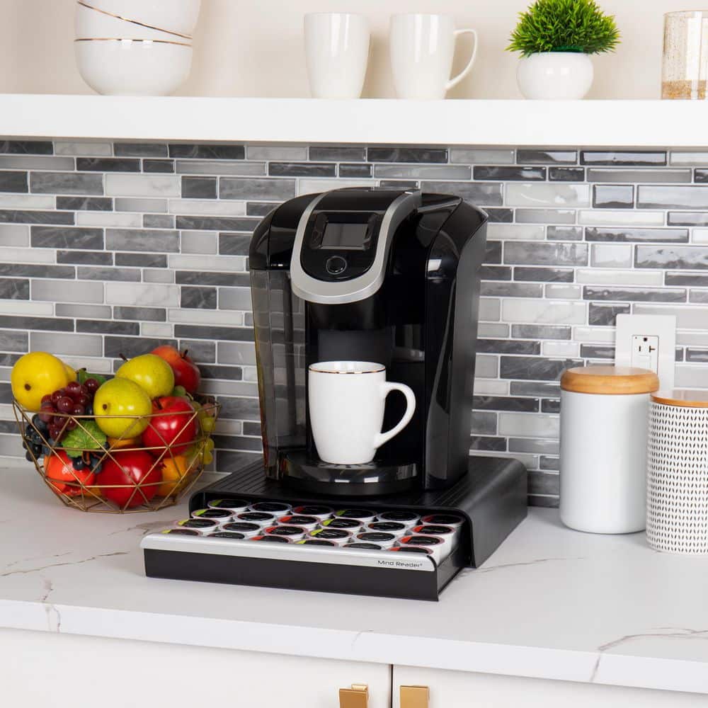Black Single-Serve Coffee Pod Drawer and Organizer