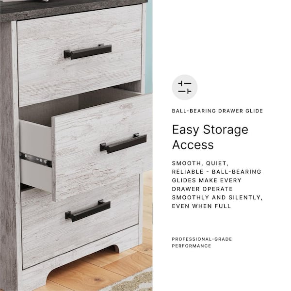 Signature DESIGN BY ASHLEY Shawburn 54 in. Rectangular White/Gray