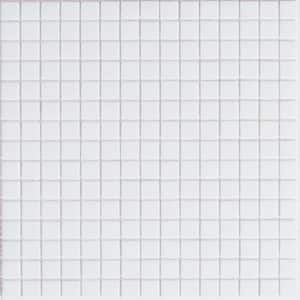 Dune Glossy Rice White 12 in. x 12 in. Glass Mosaic Wall and Floor Tile (20 sq. ft./case) (20-pack)
