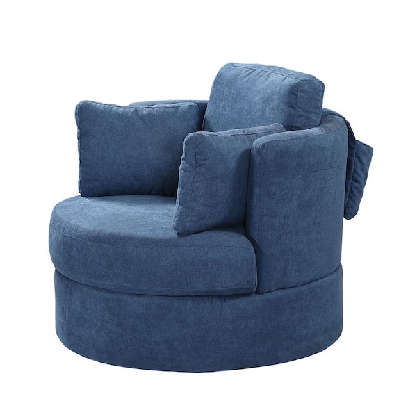 navy round chair