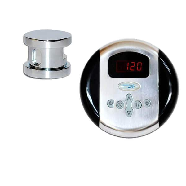 SteamSpa Oasis Steam Bath Generator Control Kit in Chrome