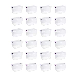 66 Qt. ClearView Latch Box Storage Bin Container (24-Pack)