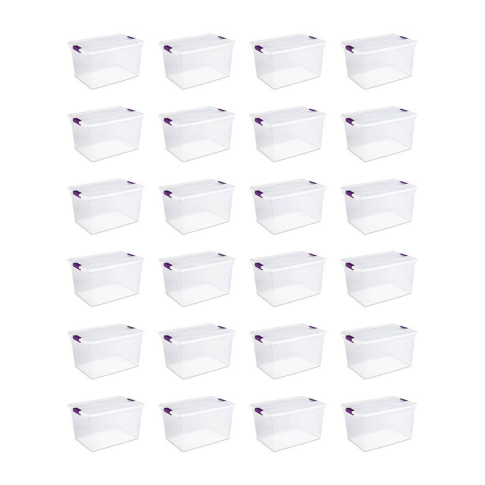 66 Qt. ClearView Latch Box Storage Bin Container (24-Pack) price history on PriceWatchPro