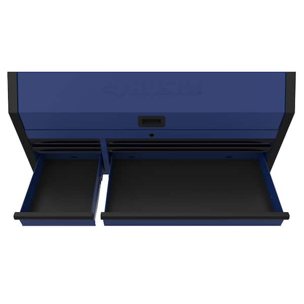 Husky Heavy-Duty 52 in. W x 20 in. D 6-Drawer Matte Blue Steel Top