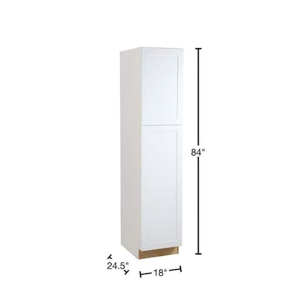 Giamo, Pull Out Pantry, Soft Close, Solid Base, 1200-1500mm, To Suit 500mm  Cabinet, Chrome Plated & White