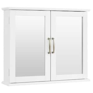 23.5 in. W x 5.5 in. D x 19.5 in. H Bathroom Storage Wall Cabinet in White