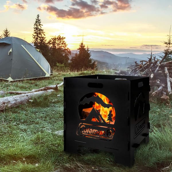 Coleman Pack-A-Way 20 in. Outdoor Wood Burning Portable Fire Pit