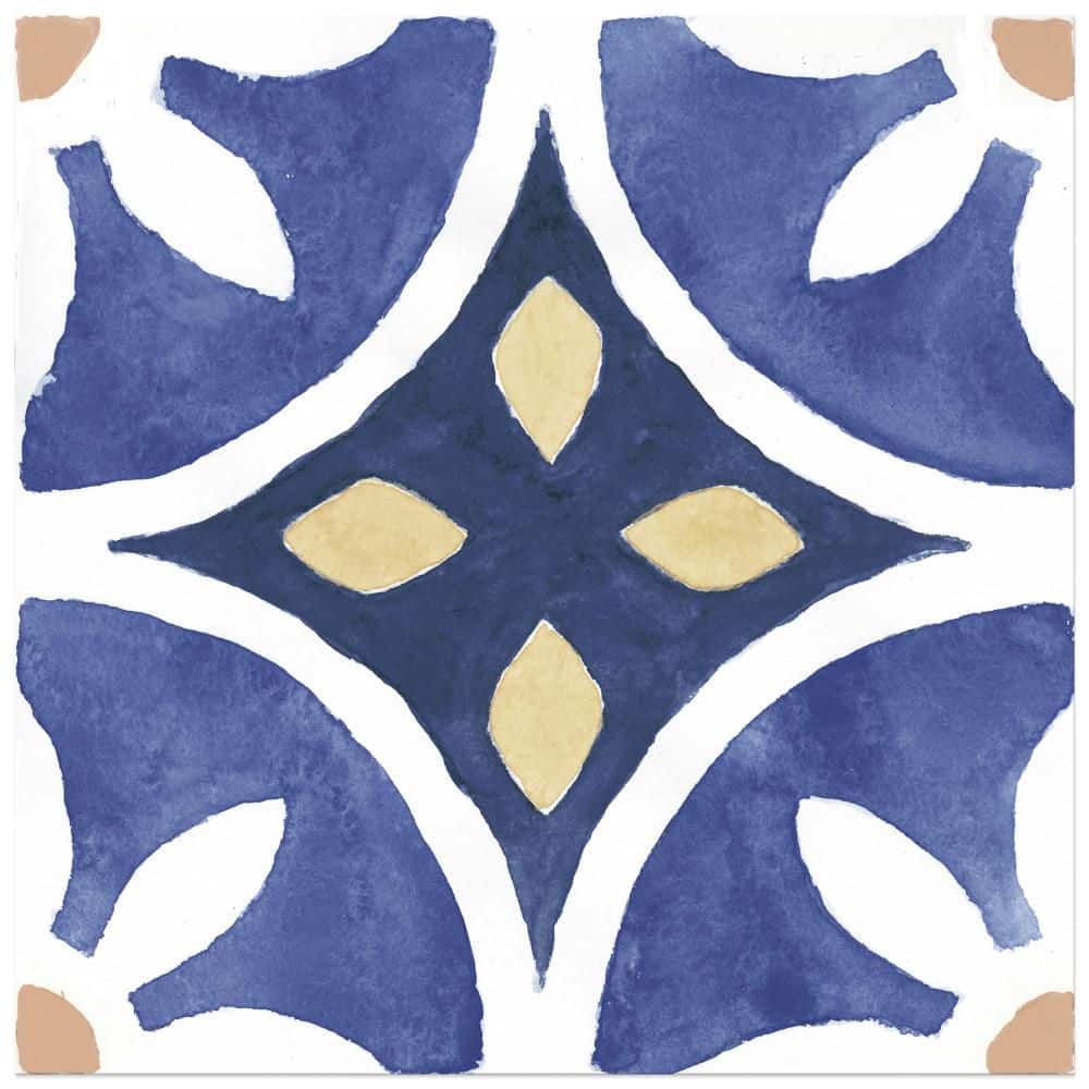 Santorini Coast Blue 10 in. x 10 in. Porcelain Floor and Wall Take Home Tile Sample price history on PriceWatchPro