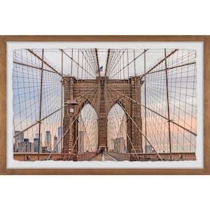 "The Iconic Brooklyn Bridge" by Marmont Hill Framed Architecture Art Print 12 in. x 18 in.