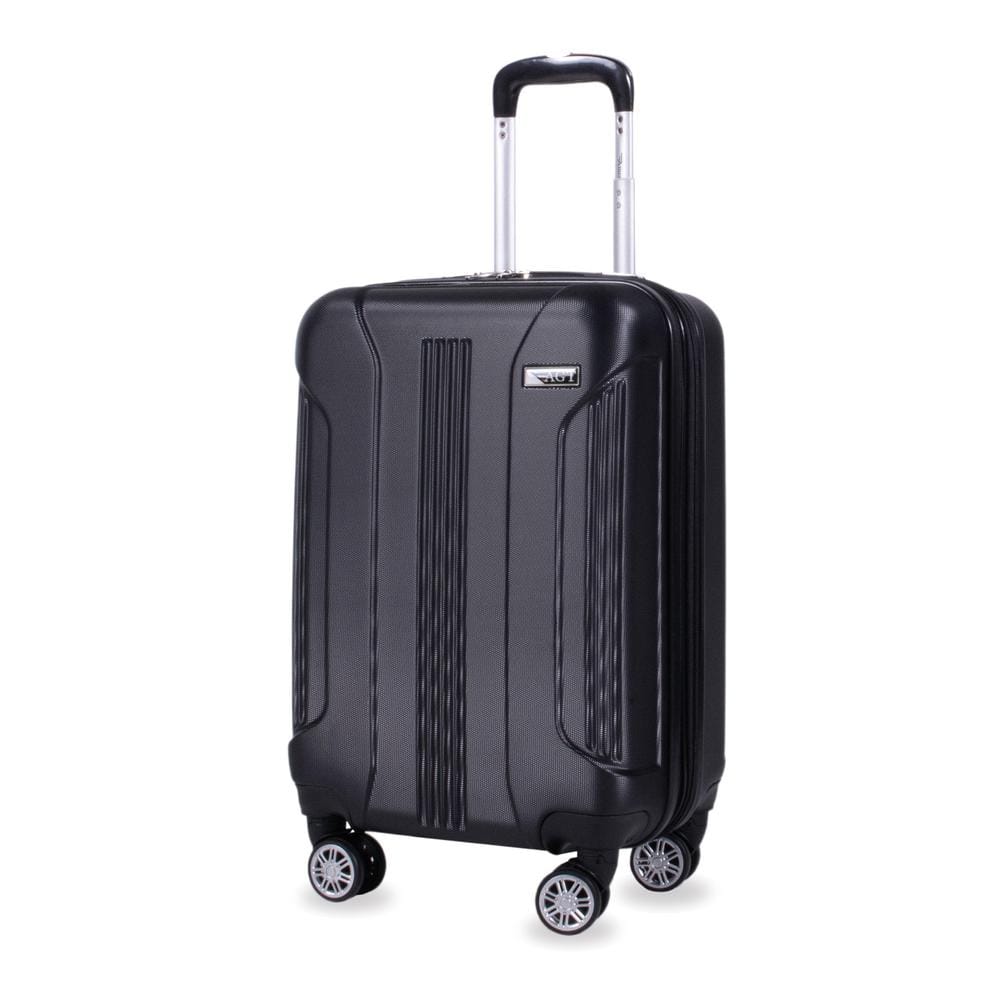 American Green Travel Denali 20 in. Black Expandable Hard Side Carry-on ...
