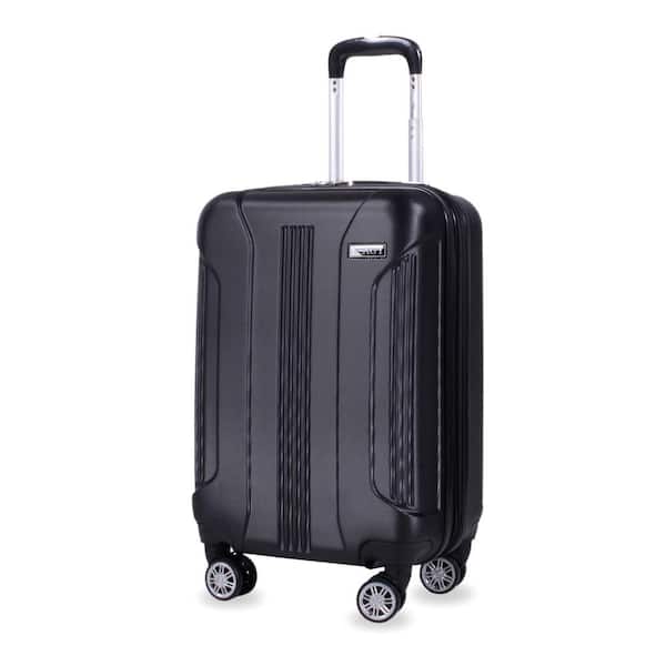 American Green Travel Denali 20 in. Black Expandable Hard Side Carry-on Suitcase Luggage