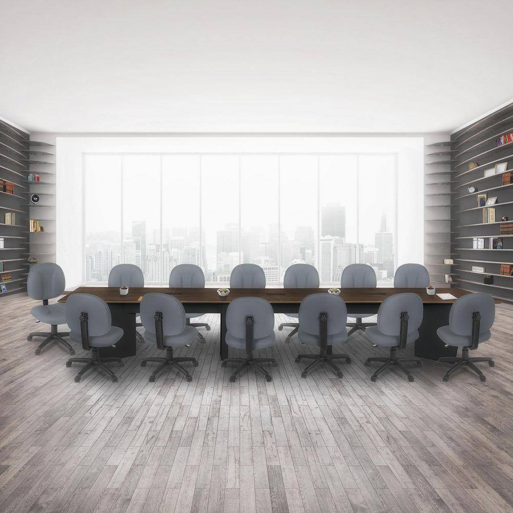 Regency Array 192 in. Neo Walnut Conference Table with Power Data ...