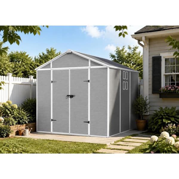 8 ft. x 8 ft. Resin Outdoor Storage Shed (64 sq. ft. )