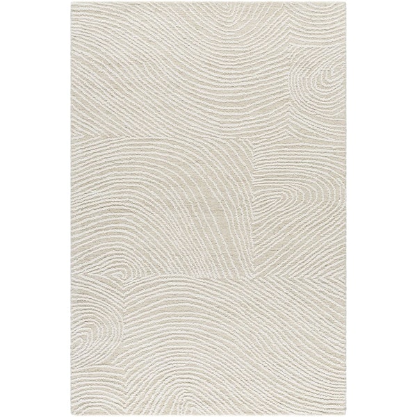 Falcao FAC-2301 2 ft. x 3 ft. Handmade Rug, Ivory