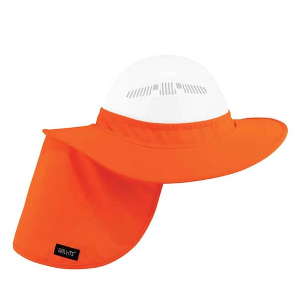 Ergodyne Orange Hard Hat Brim with Shade 6660 - The Home Depot