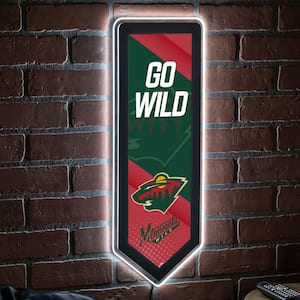 Minnesota Wild Pennant 9 in. x 23 in. Plug-in LED Lighted Sign