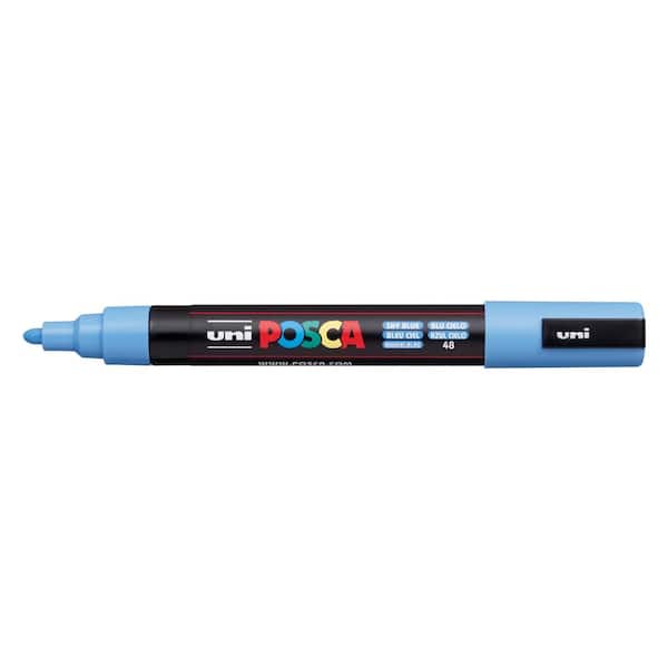 POSCA PC-5M Medium Bullet Paint Marker, Sky Blue 076896 - The Home Depot