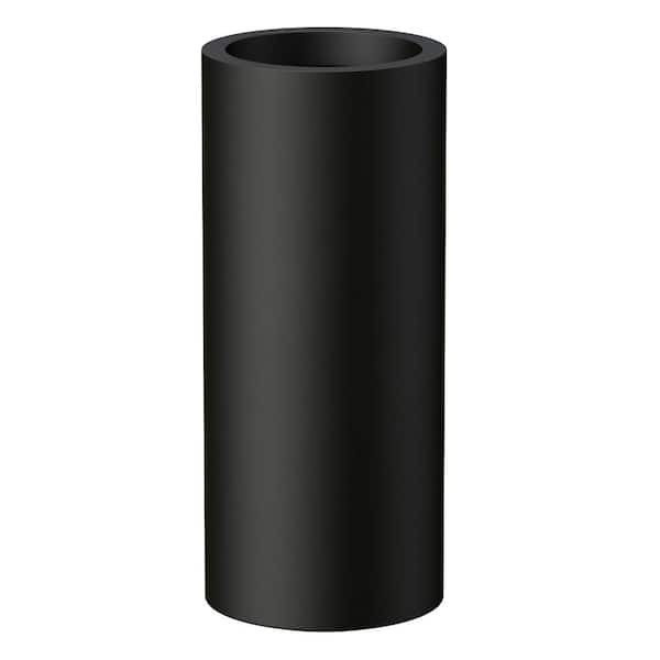 8.5 in. Large Charcoal Black(Premium Inner) Concrete Round Planter/Pot with Drainage Holes