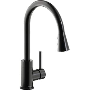Avado Single-Handle Pull-Down Sprayer Kitchen Faucet in Black Stainless