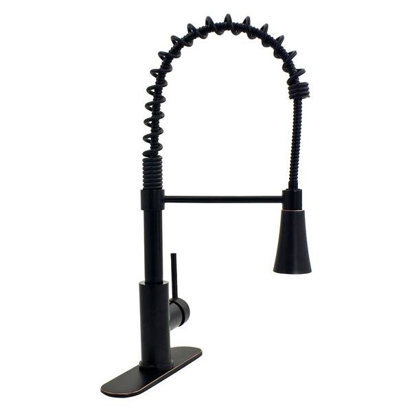 Design House Spencer Single-Handle Chef Pull-Down Sprayer Kitchen Faucet in Oil Rubbed Bronze