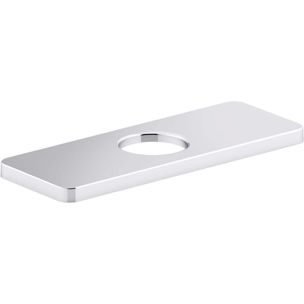 Parallel 0.833 x 6.375 in. L x 2.375 in. W Brass Escutcheon in Polished Chrome price history on PriceWatchPro