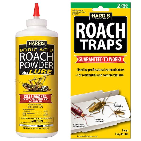 Harris 16 oz. Roach Powder and Roach Trap Value Pack