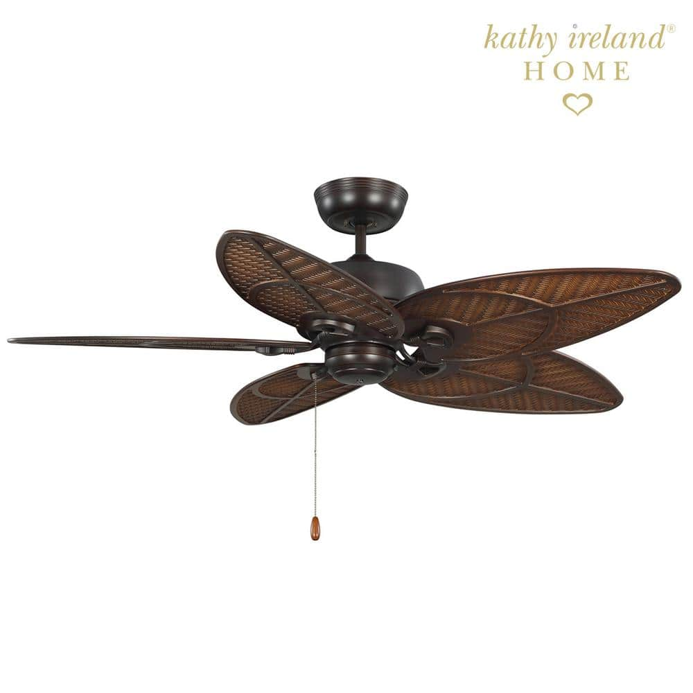 Kathy Ireland Batalie Breeze 52 in. Outdoor Oil Rubbed Bronze Ceiling Fan