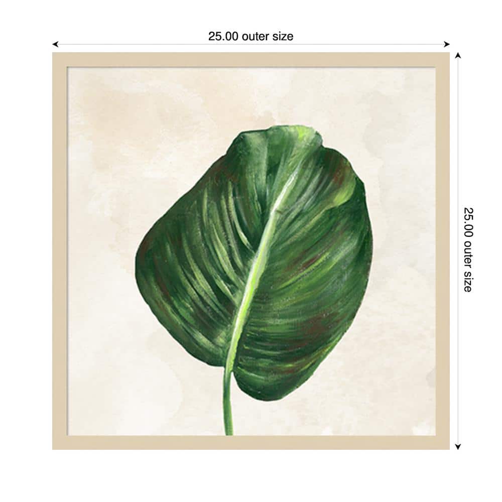 Tropical Leaves I Svelte Natural Framed Graphic Art Print