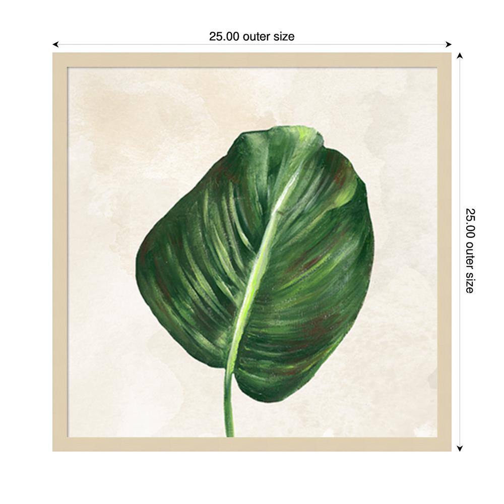 Tropical Leaves I Svelte Natural Framed Graphic Art Print