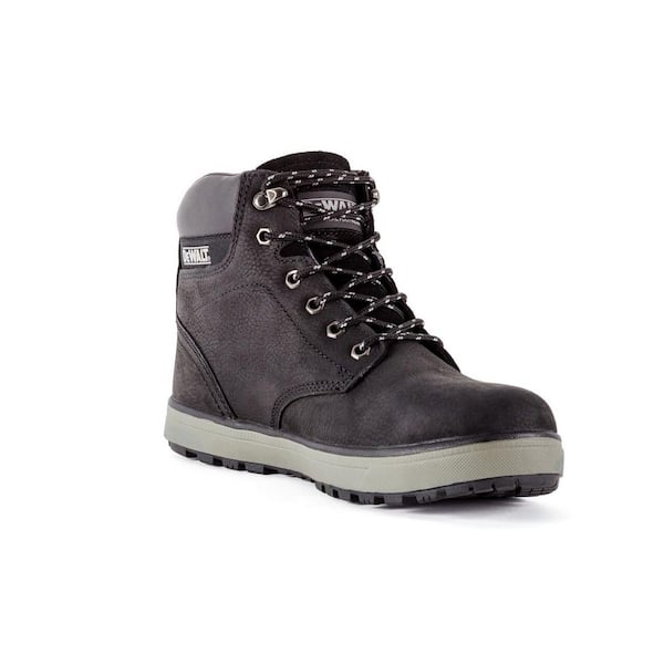 DEWALT Men's Plasma 6 Inch Work Boots - Steel Toe - Black Size 9.5(W)