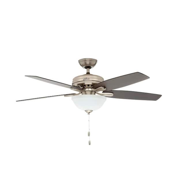 Hunter Newsome 52 In Indoor Brushed Nickel Bowl Light Kit Ceiling Fan 53312 The Home Depot - Allen And Roth Ceiling Fan Light Bulb Replacement Hunter Newsome 52 In Indoor Brushed Nickel Bowl Light Kit Ceiling Fan 53312 The Home Depot - Allen And Roth Ceiling Fan Light Bulb Replacement