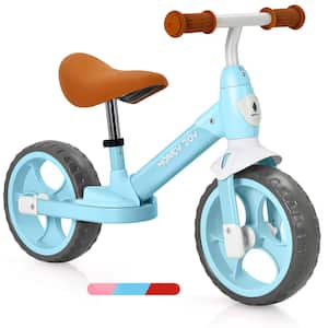 Kids Balance Bike 9 in. Toddler Training Bicycle w/ Feetrests for 2-Years-5-Years Old Blue